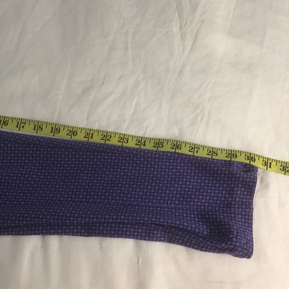 Betabrand Power Down Skinny Pants Purple Blue Houndstooth, Size XL Tall - Picture 11 of 12